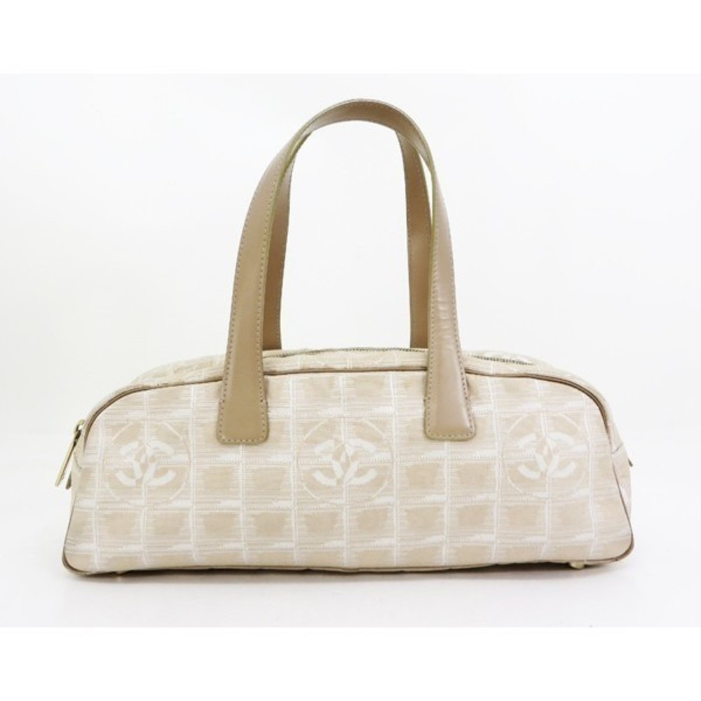 CHANEL Boston Bag Beige